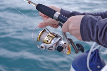 Fishing Rod Over Ocean