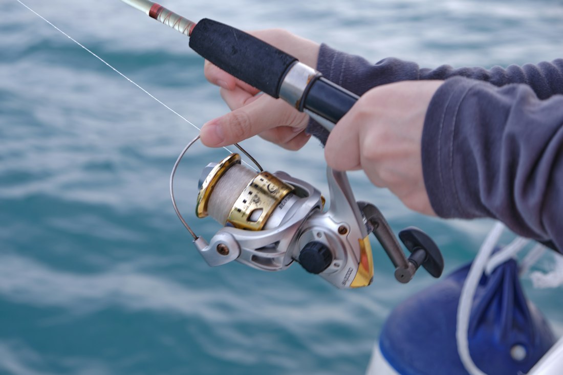 Fishing Rod Over Ocean