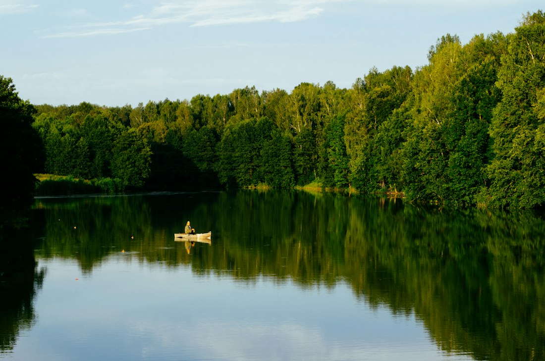 Serene Lakeside Fishing