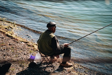 Lakeside Fishing Solitude